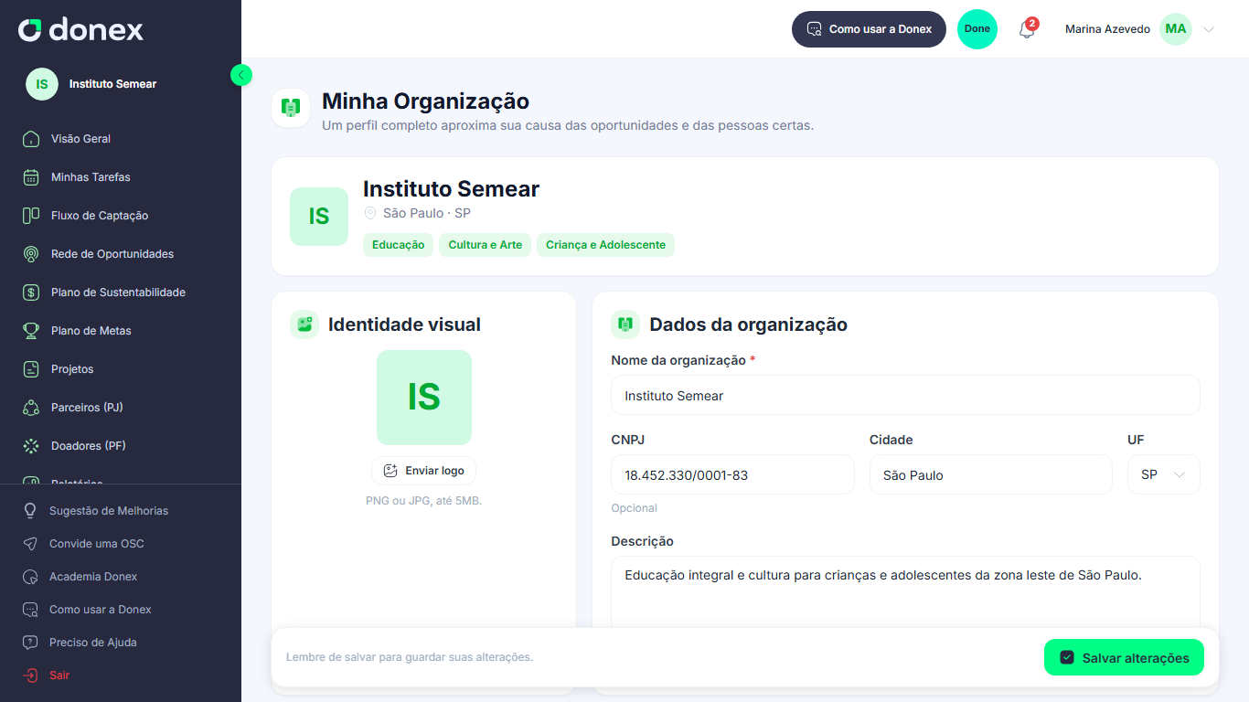 Minha Organização