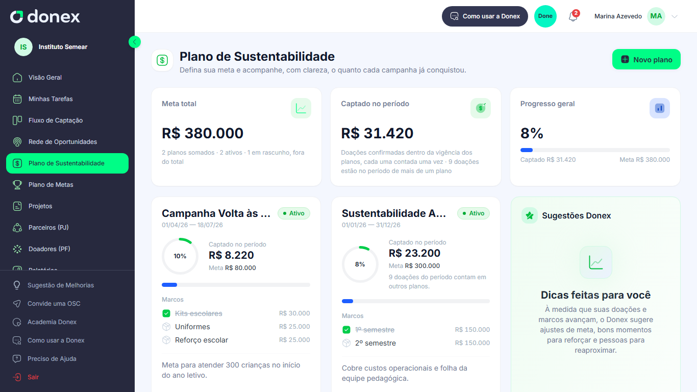 Plano de Sustentabilidade